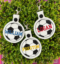 Soccer Bag Keychain, Soccer Bag Tag, Personalized Soccer Name Tag, Soccer Fan Gift