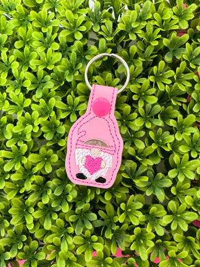 Aldi quarter holder keychain, Valentine's Day Gnome Quarter Holder