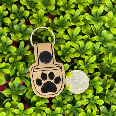 Aldi Coin Holder Keychain, Paw Print Design