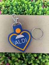 Aldi Quarter Holder Heart Keychain, Aldi Lover Keychain