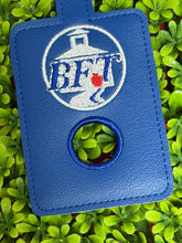 Personalized Teacher Alarm Holder, Alarm Badge with Hole to Hold Alarm Badge with button, BFT Logo as pictured