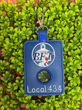 Personalized Teacher Alarm Holder, Alarm Badge with Hole to Hold Alarm Badge with button, BFT Logo as pictured