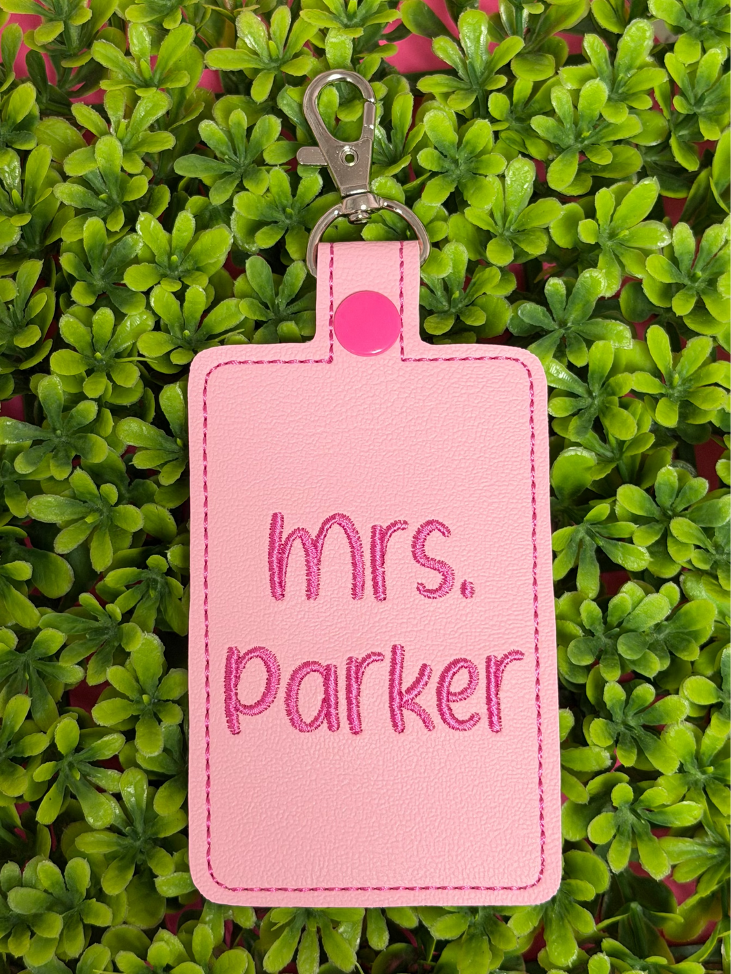 Personalized ID Badge Holder, Card Case, Personalized Teach Gift, for Lanyard, Luggage Tag, Backpack Tag