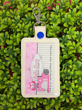 Dog with Glasses and Book Teacher Personalized ID Badge Holder, Card Case, Personalized Teacher Gift, ID Case for Lanyard