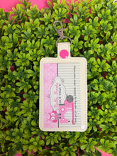 Music Notes Heart Music Teacher Personalized ID Badge Holder, Card Case, Personalized Teacher Gift, ID Case for Lanyard