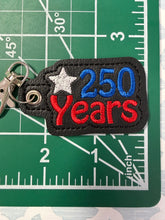 250 Years Fourth of July America Keychain, Party Favor Keychain