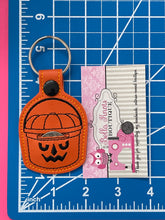 Aldi Quarter Holder, Halloween Boo Bucket Pail Shaped Keychain