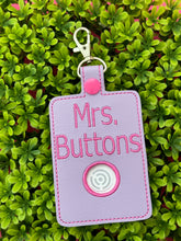 Personalized Alarm Badge Holder, Teacher Alarm Holder, Alarm Badge with Hole to Hold Alarm Badge (Choose Top or Bottom Hole)