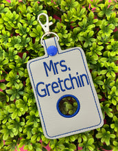 Personalized Alarm Badge Holder, Teacher Alarm Holder, Alarm Badge with Hole to Hold Alarm Badge (Choose Top or Bottom Hole)