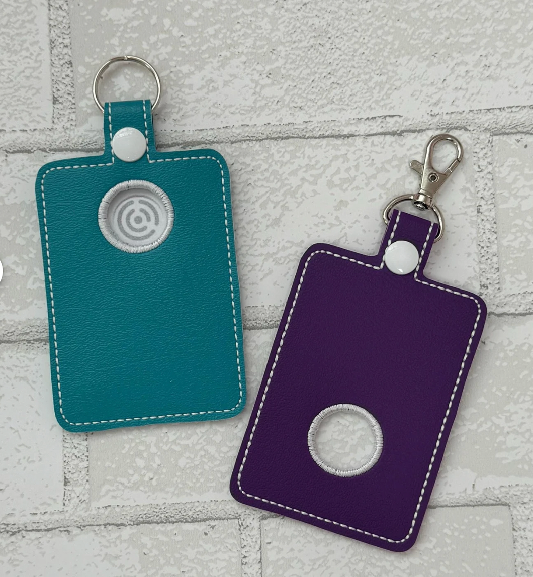 Blank School Alarm Badge Holder with top or bottom hole