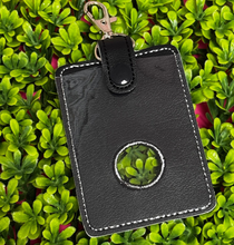 School Teacher Alarm ID Badge Holder with Hole to Hold Alarm Crisis Badge, School Mascot, School Colors, Hole on Bottom with fold over tab