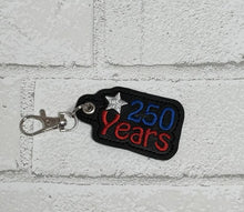 250 Years Fourth of July America Keychain, Party Favor Keychain