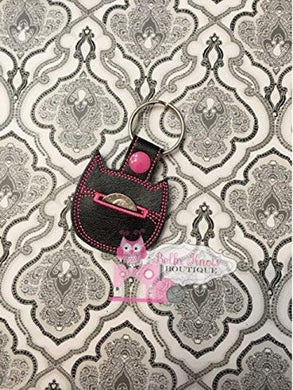 Cat Aldi Quarter Holder Keychain