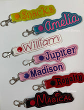 Custom Personalized Luggage or Backpack Name Tag, Multiple Fonts Available