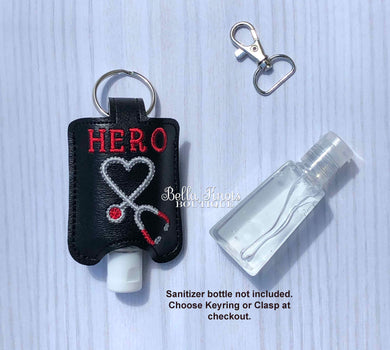 Hero Stethoscope Sanitizer Holder Small Size/ Hand Sanitizer NOT included, Fits 1 oz Pocket Bac or other 1oz Hand Sanitizers