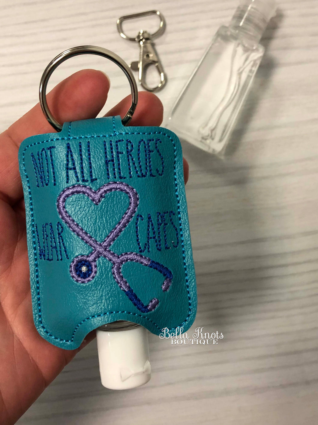 Hand Sanitizer Holder Keychains