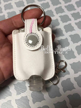 White Stethoscope Design,Sanitizer Holder Small Size/Sanitizer bottle NOT included, Fits 1 oz Pocket Bac or other 1oz Sanitizer bottles
