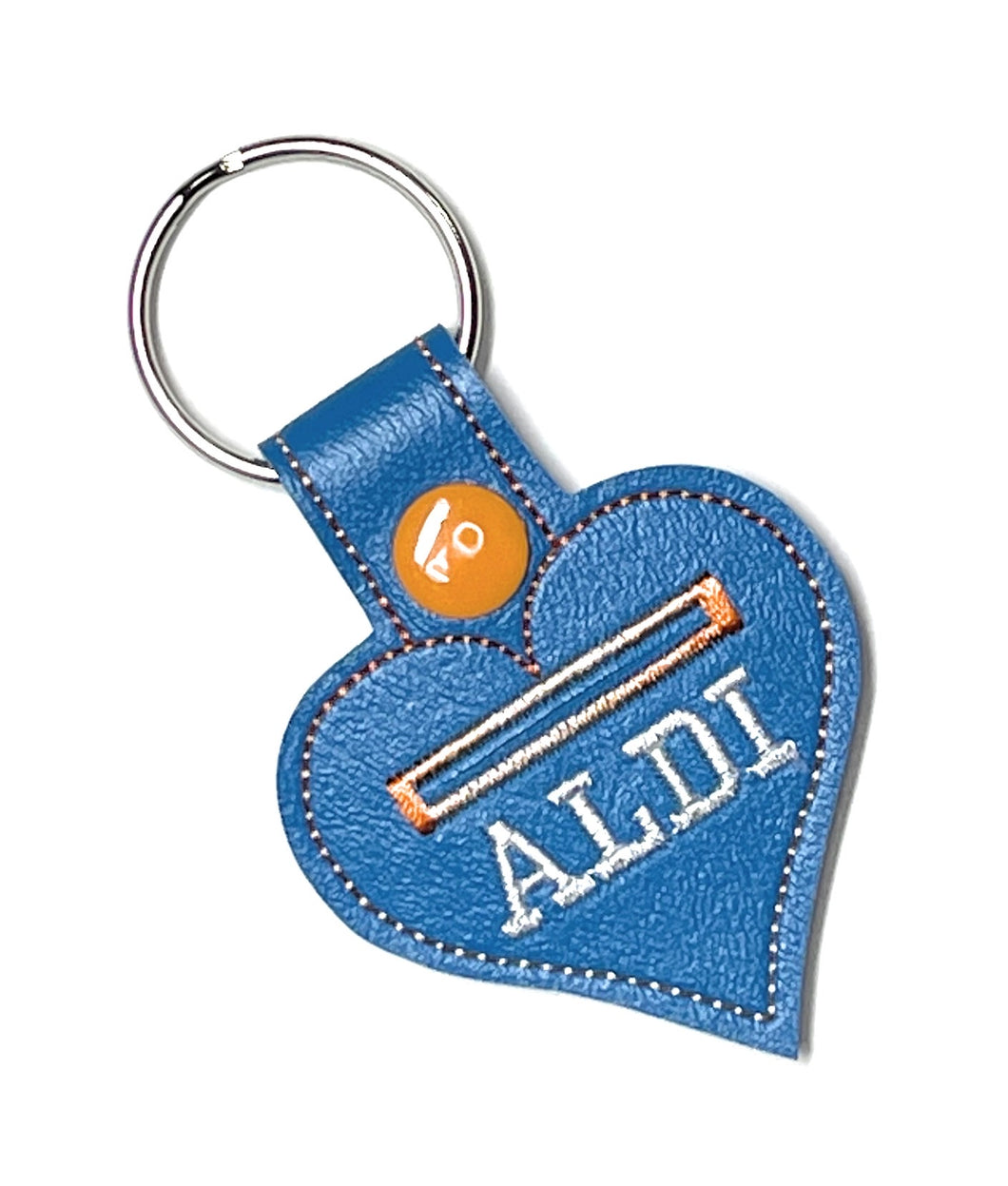 Aldi Coin Holder Heart Keychain, Aldi Cart Keeper – Bella Knots