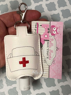 Nurse Hat Design Sanitizer Holder Small Size/ Hand Sanitizer NOT included, Fits 1 oz Pocket Bac or other 1oz Hand Sanitizers