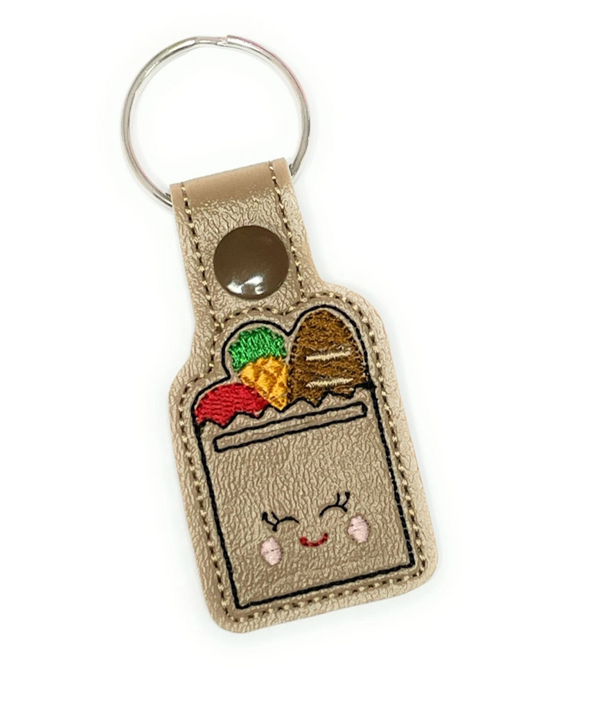 Aldi Quarter Holder Keychain, Shopping Bag Design Bella Knots Boutique