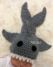 Newborn Shark Beanie Hat Photo Prop
