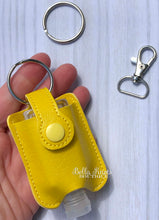 Yellow Face Mask Hand Sanitizer Holder Small Size/ Hand Sanitizer NOT included, Fits 1 oz Pocket Bac or other 1oz Hand Sanitizers