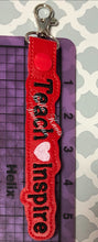 Teach Love Inspire Bag Tag/Keychain Choose Your Colors