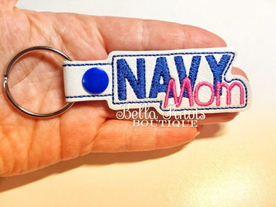 Navy Mom Keychain