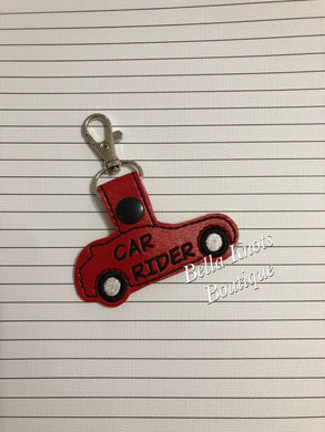 Car Rider Backpack Tag