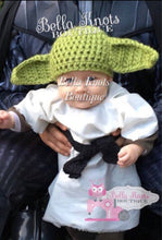 Baby Yoda Hat, Yoda Costume Hat, Crochet Yoda hat, One Hat
