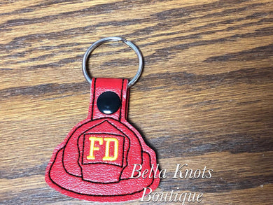 Firefighter keychain, bag tag, Gift for Firefighter