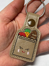 Aldi Quarter Holder Keychain, Shopping Bag Design