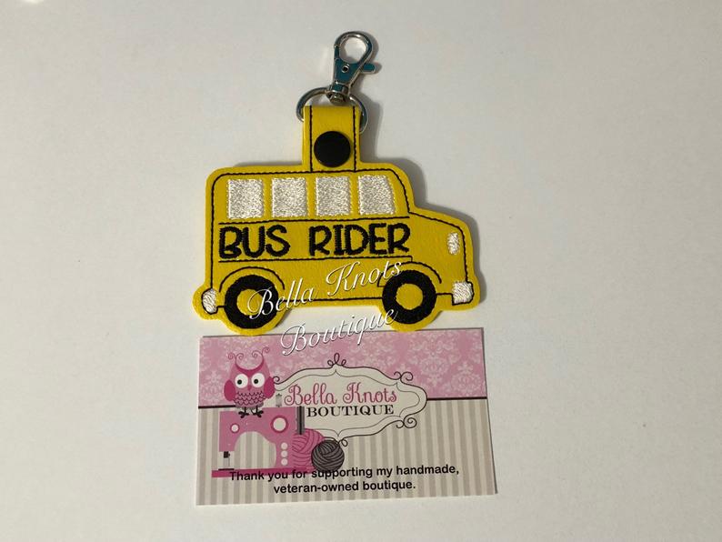 Bus Rider Backpack Tag, Personalized Tag, Backpack Bus Label, Backpack ...