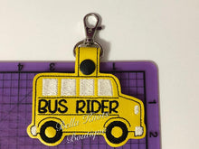 Bus Rider Backpack Tag, Personalized Tag, Backpack Bus Label, Backpack Keychain, Bus Rider, Personalized Bag Tag