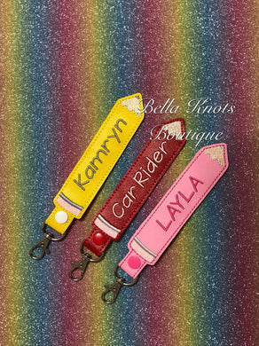 Personalized Backpack Pencil Name Tag