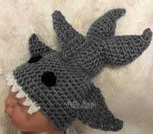 Newborn Shark Beanie Hat Photo Prop